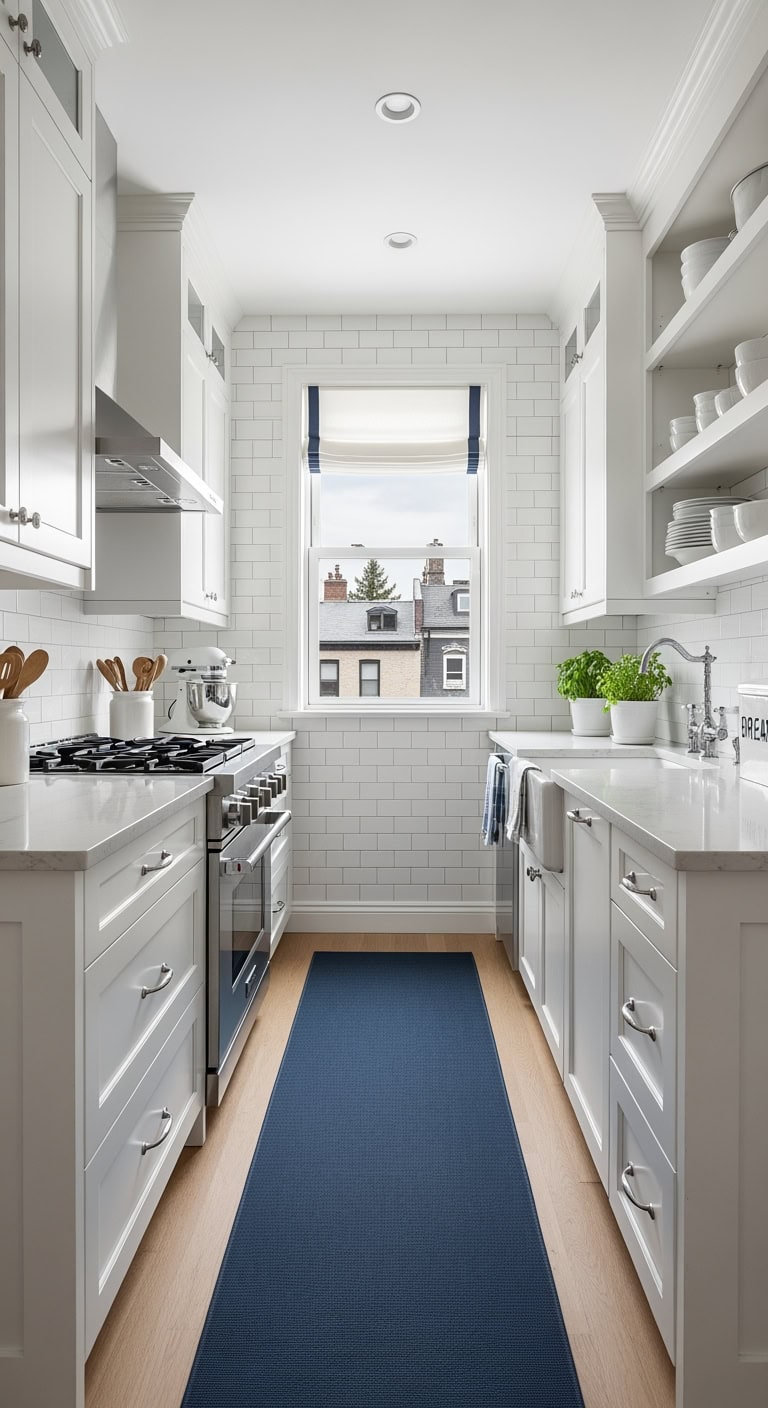 bright timeless subway tile kitchen