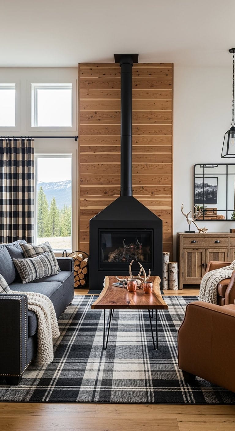 cedar clad modern mountain lodge
