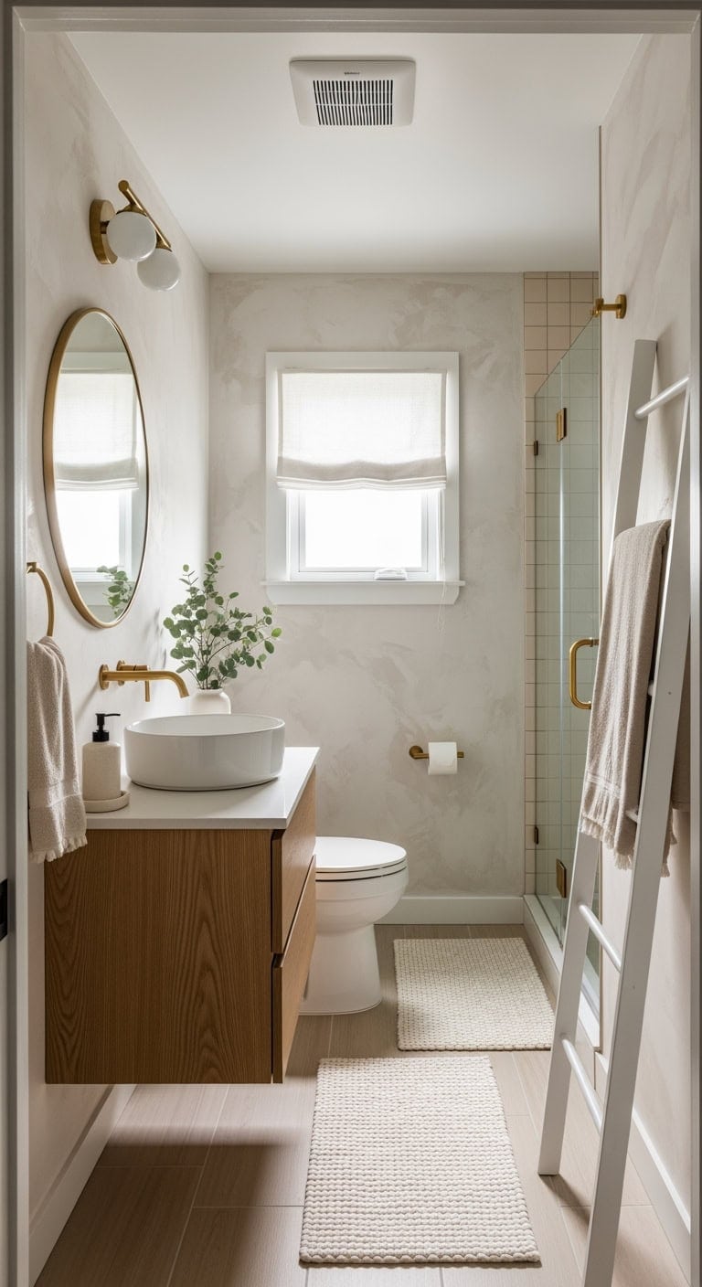 chalky limewash scandinavian bathroom