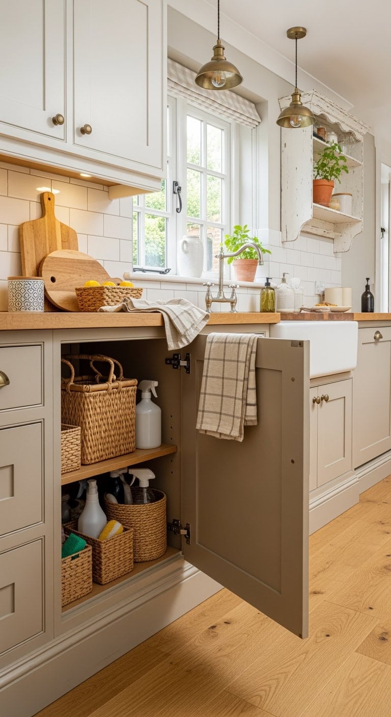charming under sink woven organization