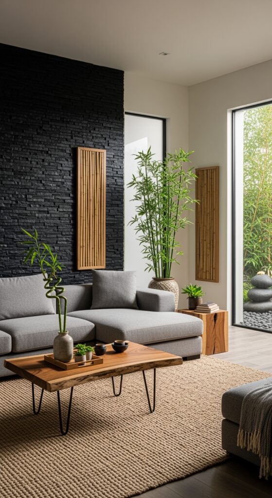 23 Black Modern Living Room Designs With Chic Contrast and Texture