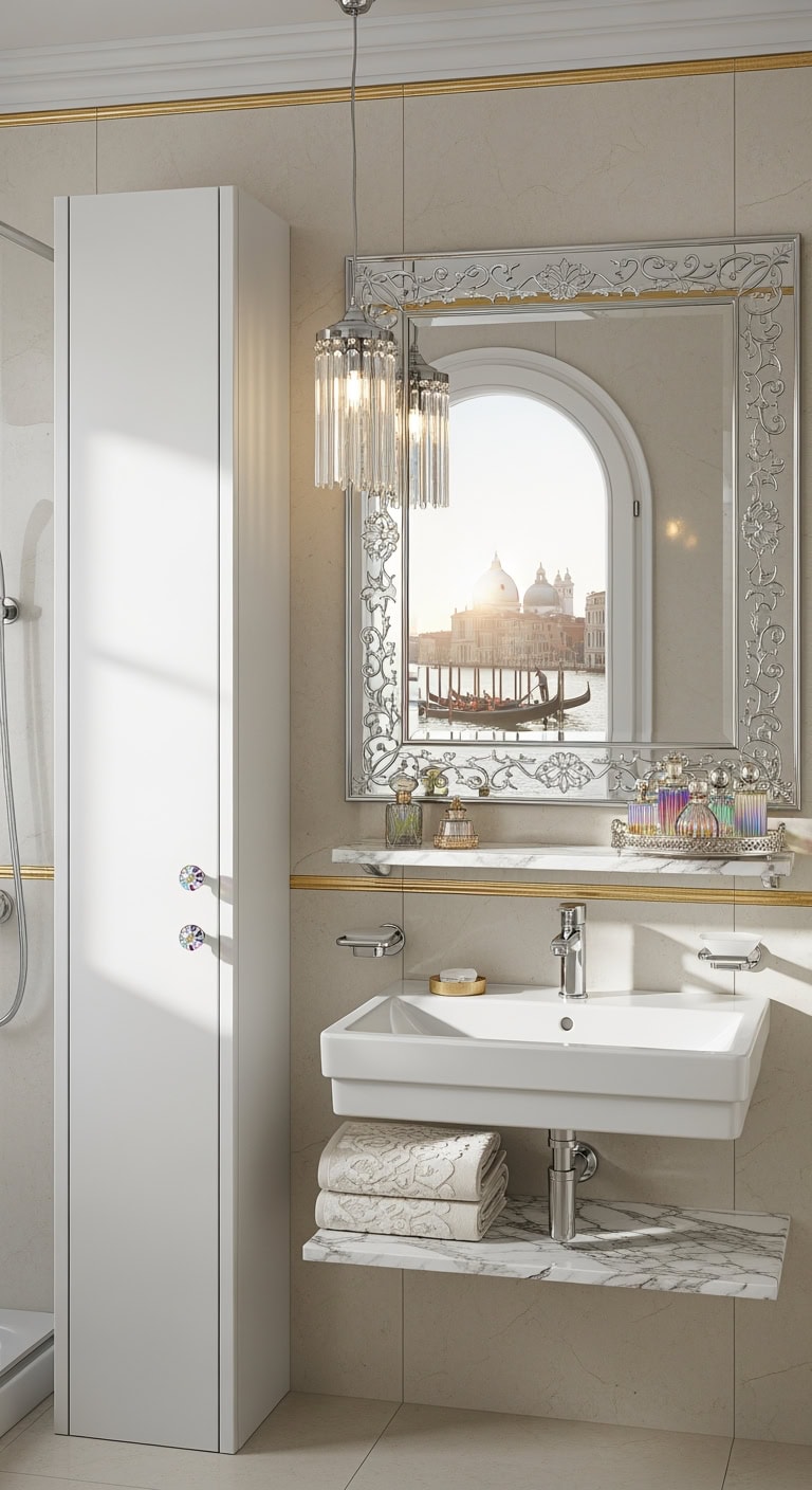 chic solutions for tiny bathrooms