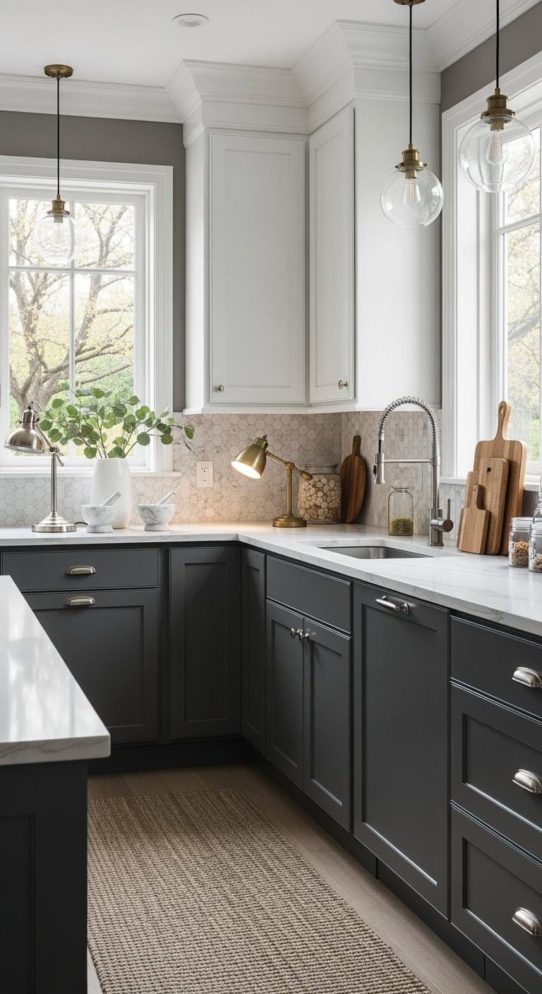 classic meets modern kitchen charm