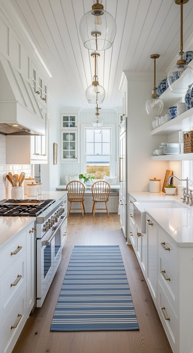 coastal beadboard shiplap kitchen