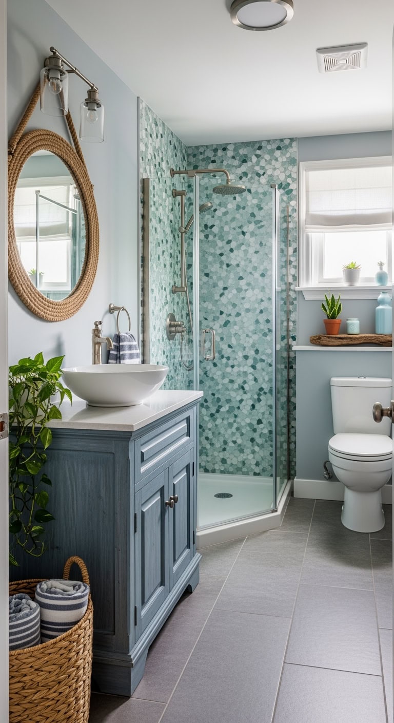 coastal blue grey weathered textures