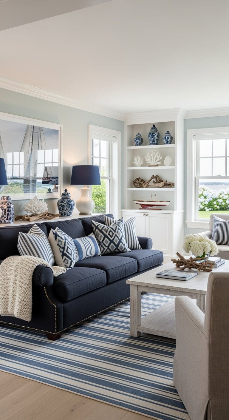 coastal hamptons inspired sophisticated living