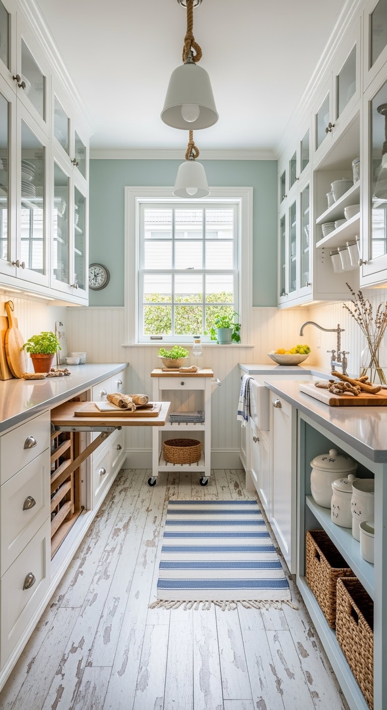 coastal petite galley makeover