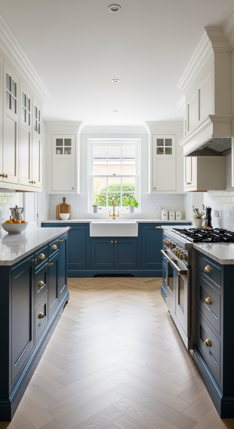 colonial galley kitchen revival