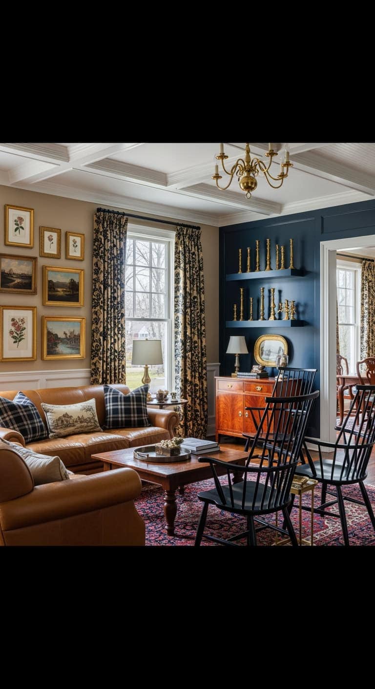 colonial revival curated traditional decor
