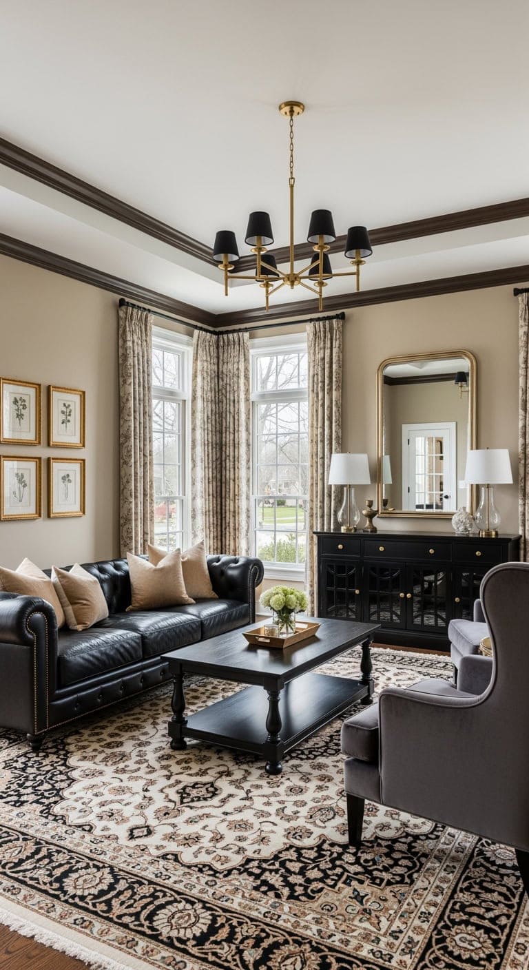 colonial revival dark elegance