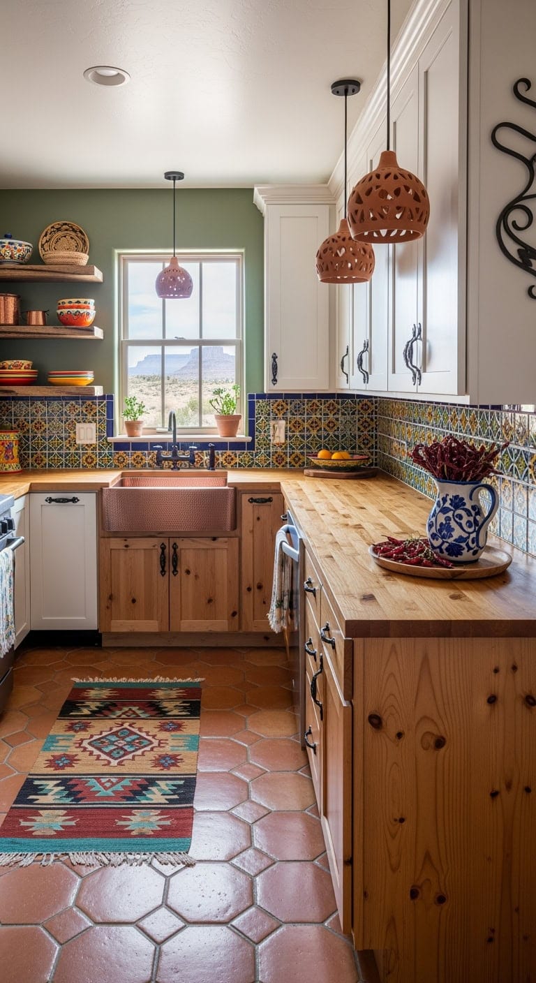 colorful southwestern tile peninsula