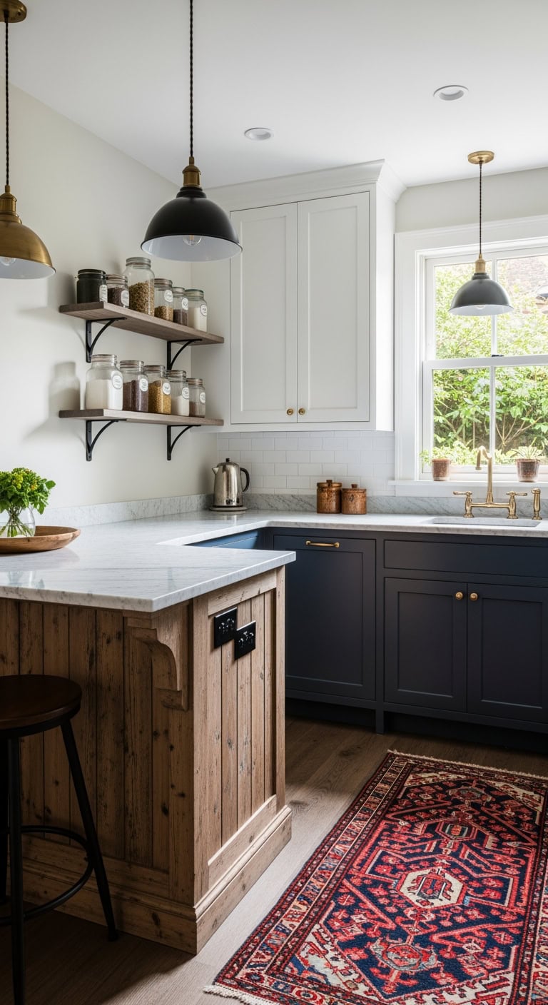 compact breakfast bar makeover