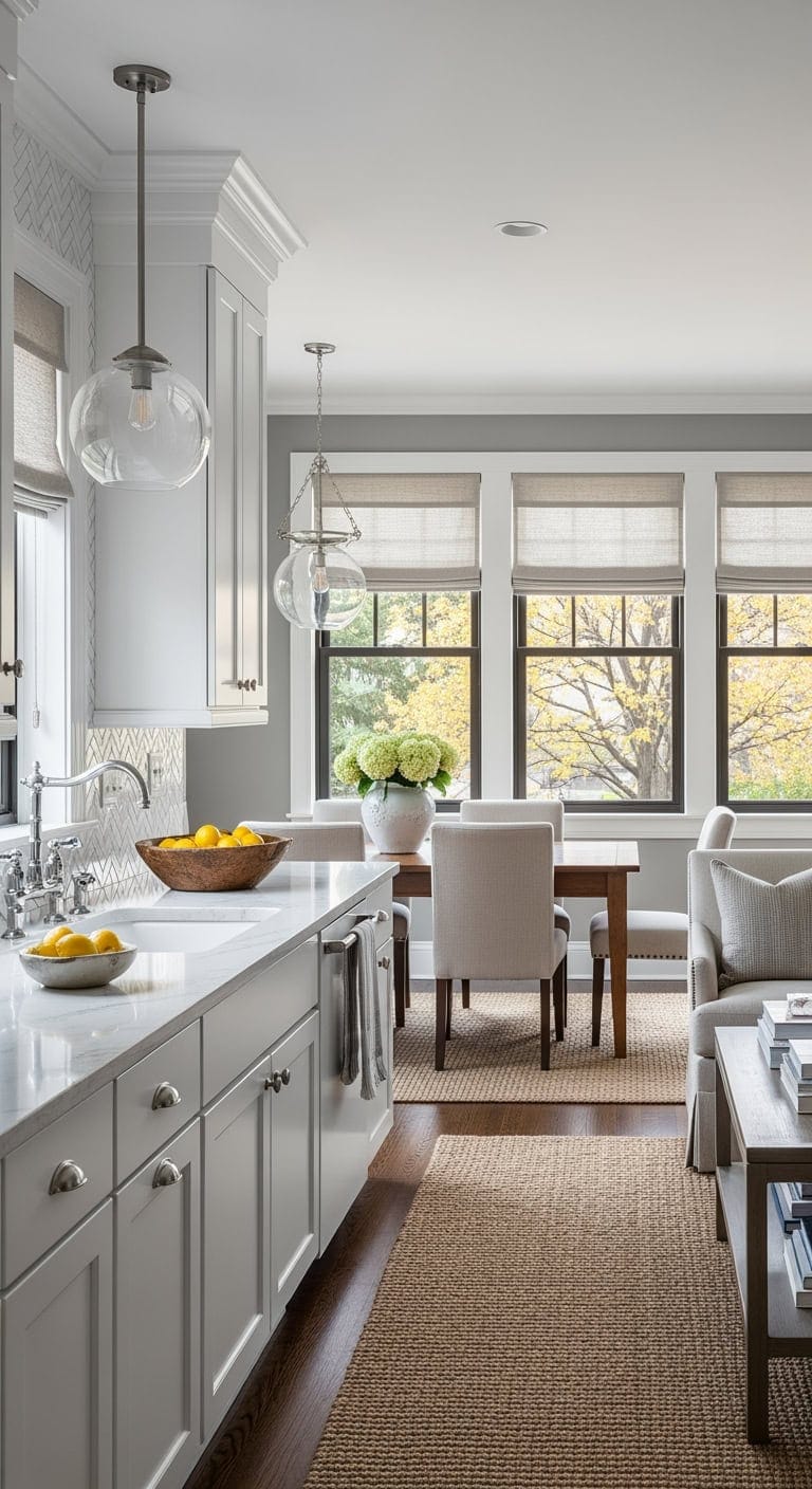 contemporary classic flowing open plan