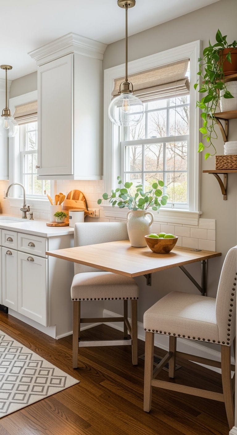 convertible fold down transitional nook