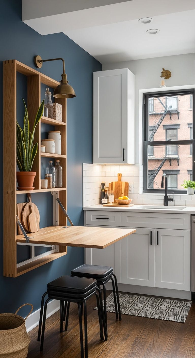 convertible wall mounted dining solution