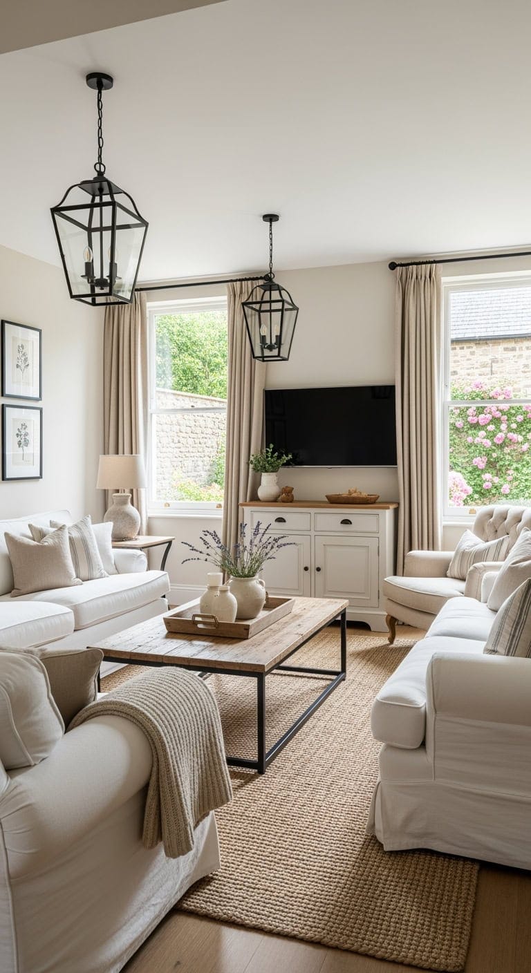 cotswold inspired slipcovered cottage styling