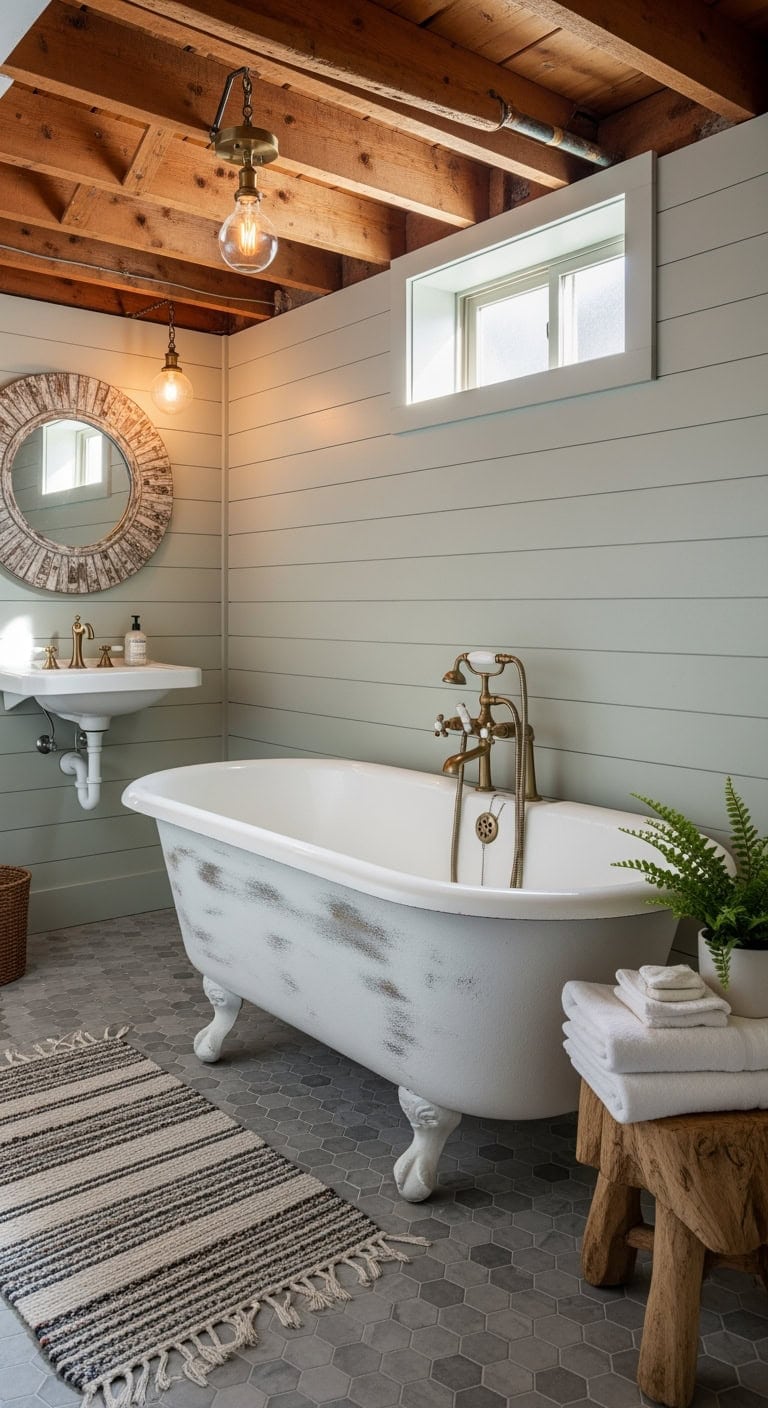 cottage beadboard bathroom makeover