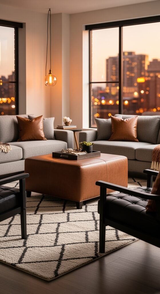 23 Inviting Black and Brown Living Room Ideas for Relaxed Evenings