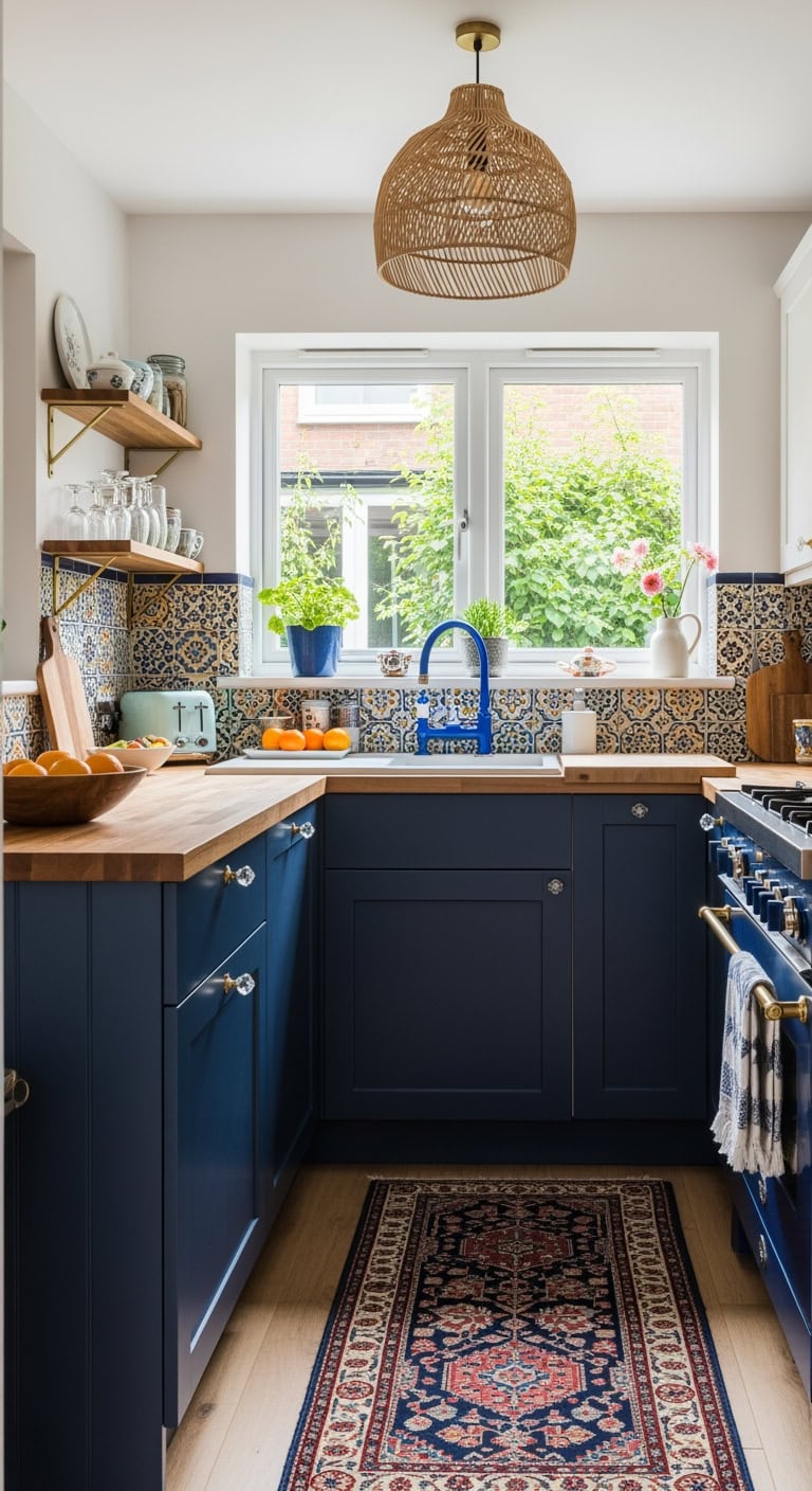 cozy bright compact morning kitchen