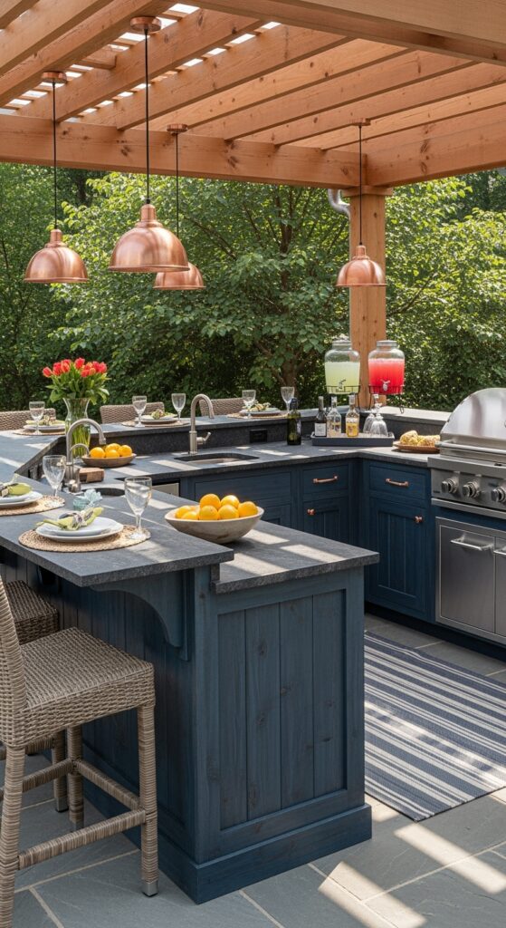 23 Small Backyard Kitchen That Sparks Outdoor Joy