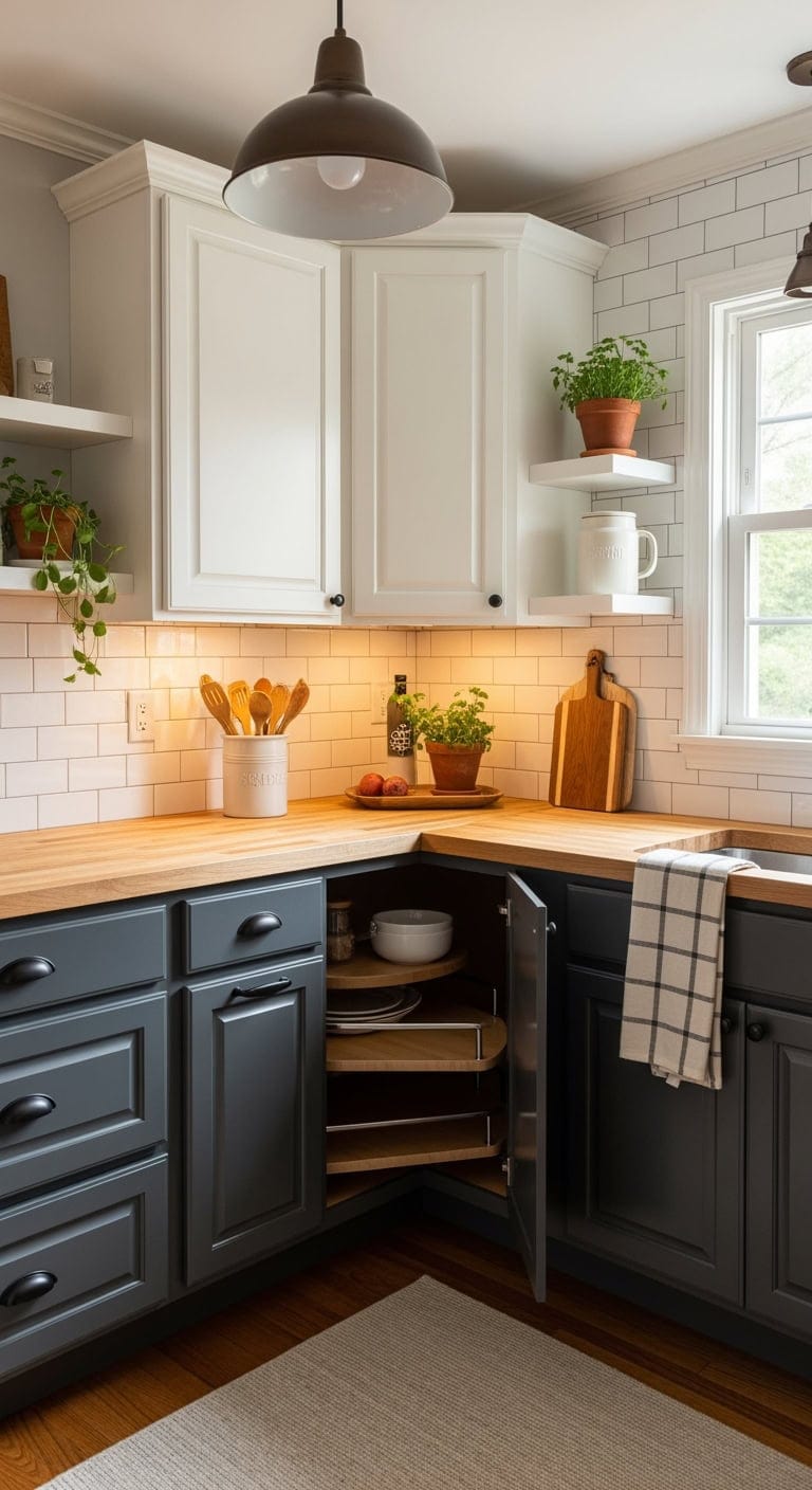 cozy efficient farmhouse corner