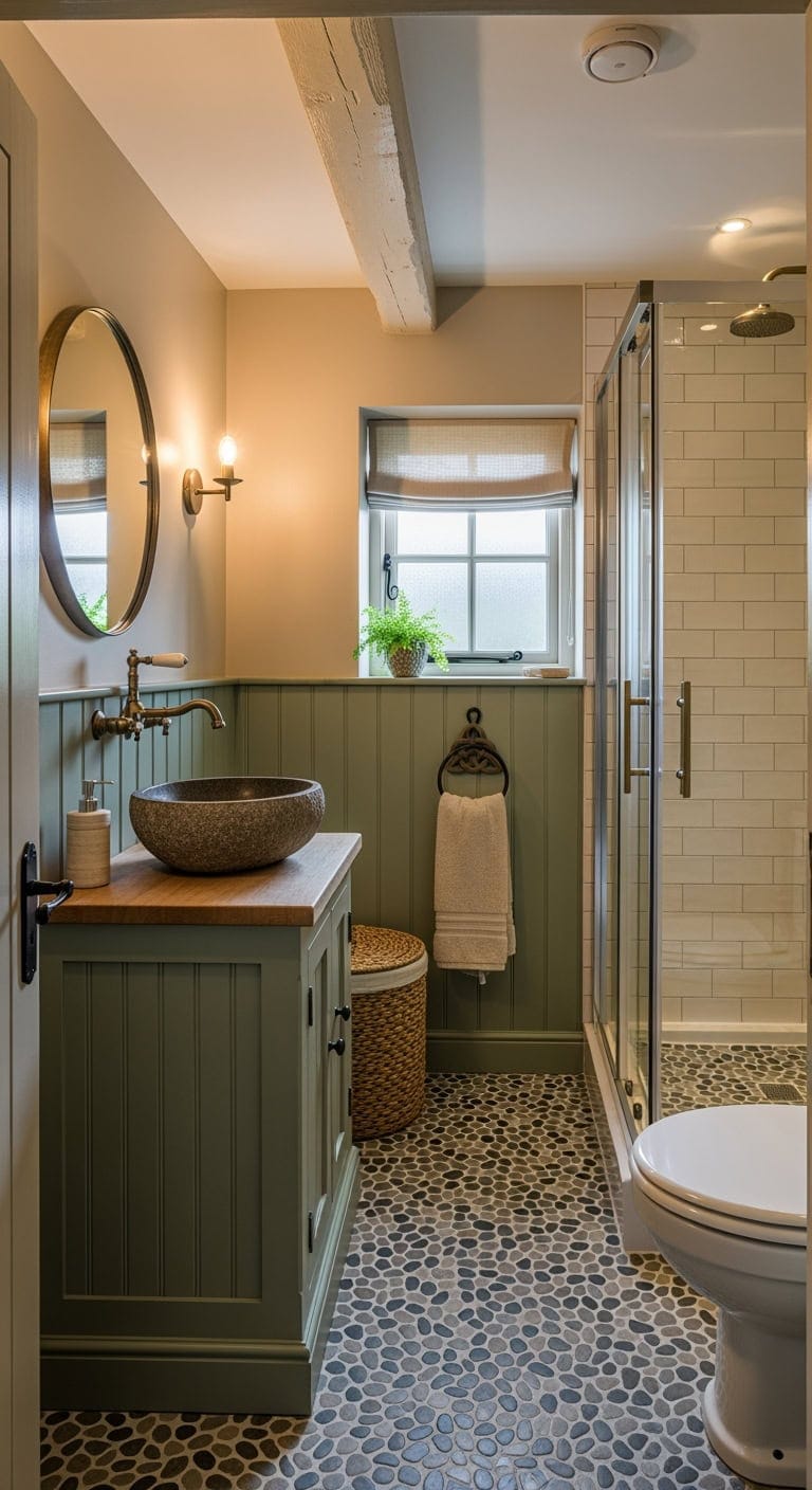 cozy irish stone and green