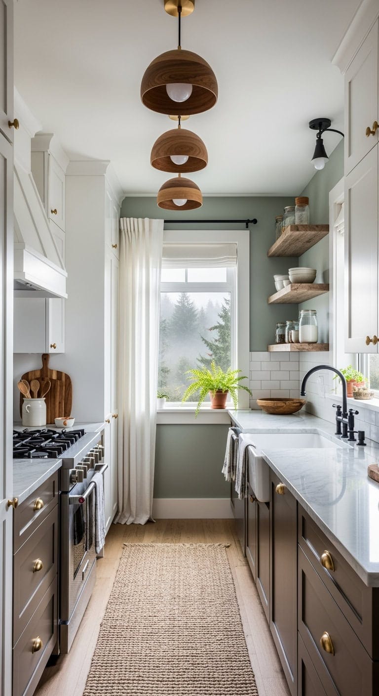 cozy pacific northwest wood pendants