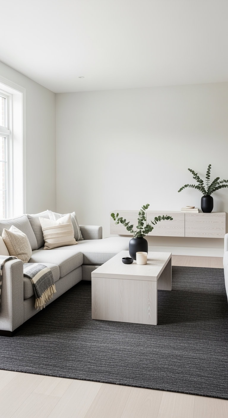 cozy scandinavian charcoal wool