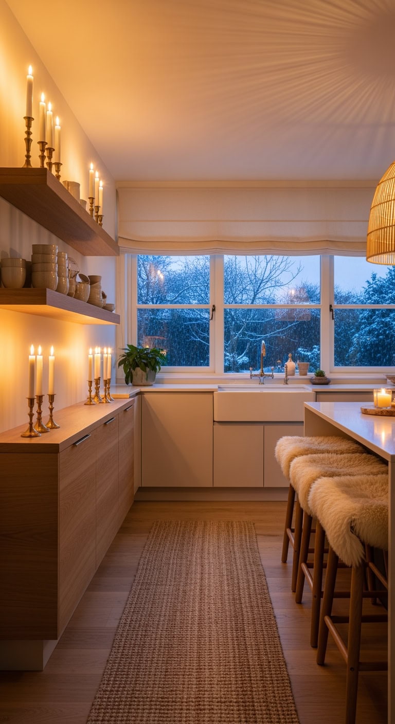 cozy small boho kitchen