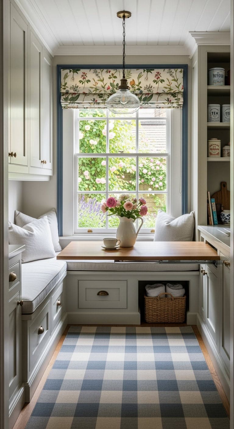 cozy window seat pullout dining