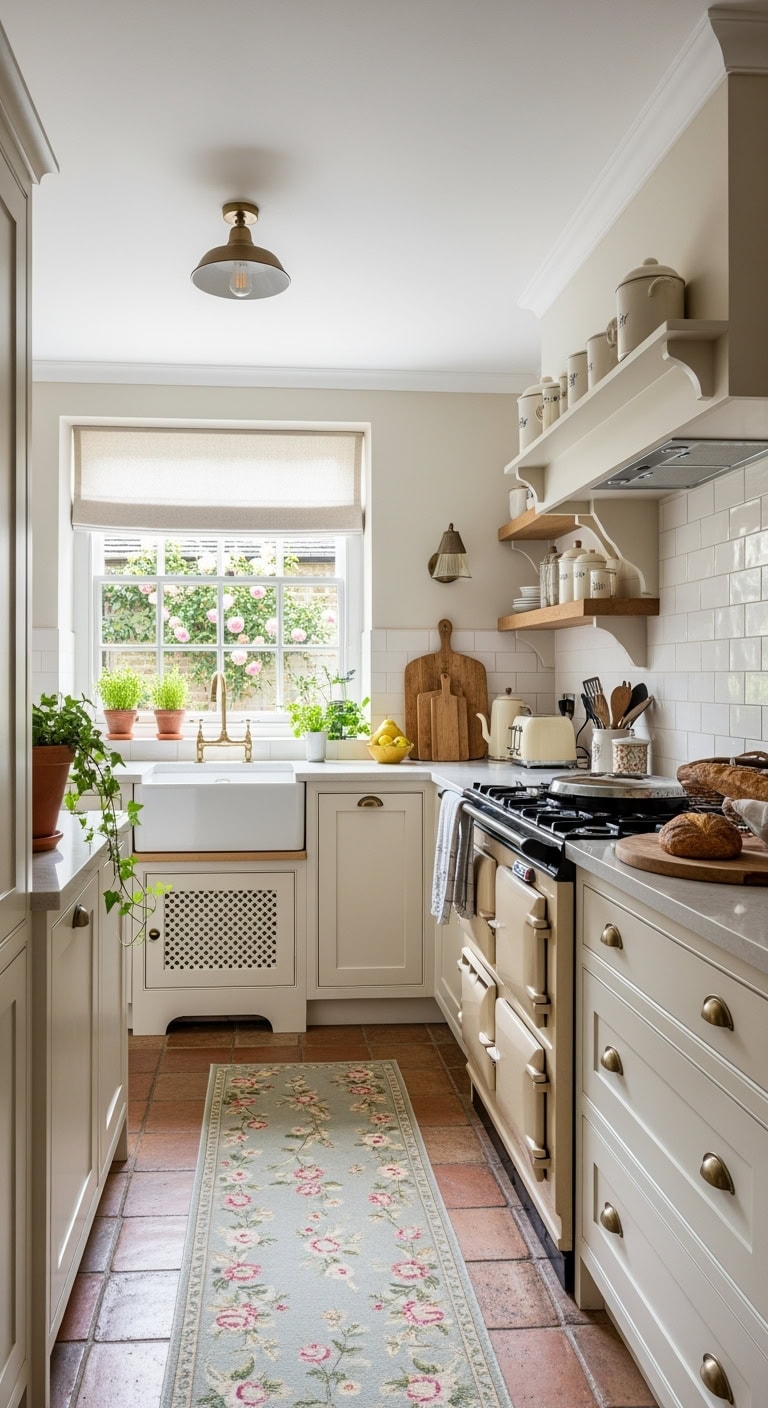 cream aga cottage kitchen