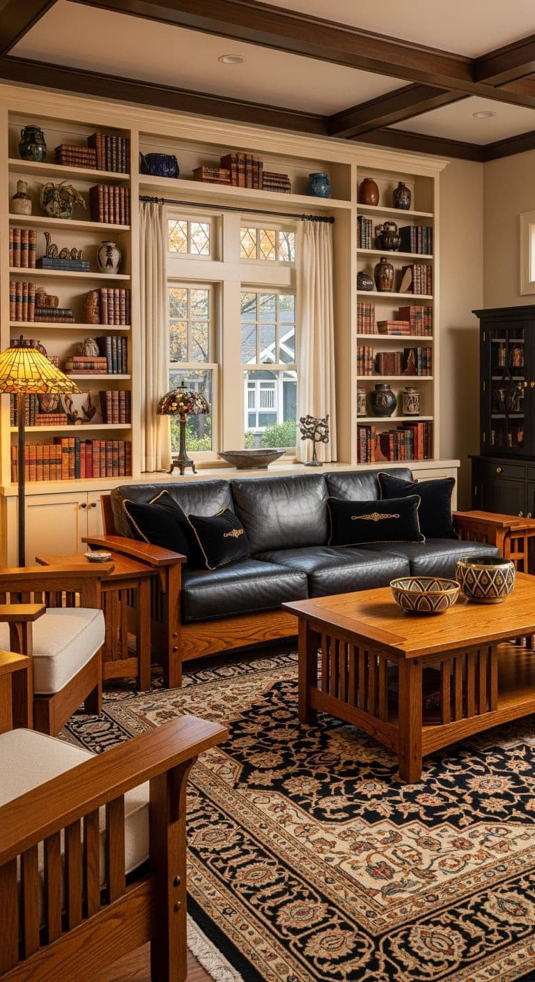 cream and black craftsman elegance