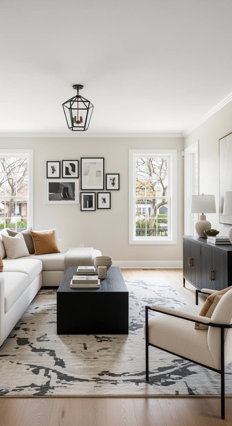 cream sectional black gallery