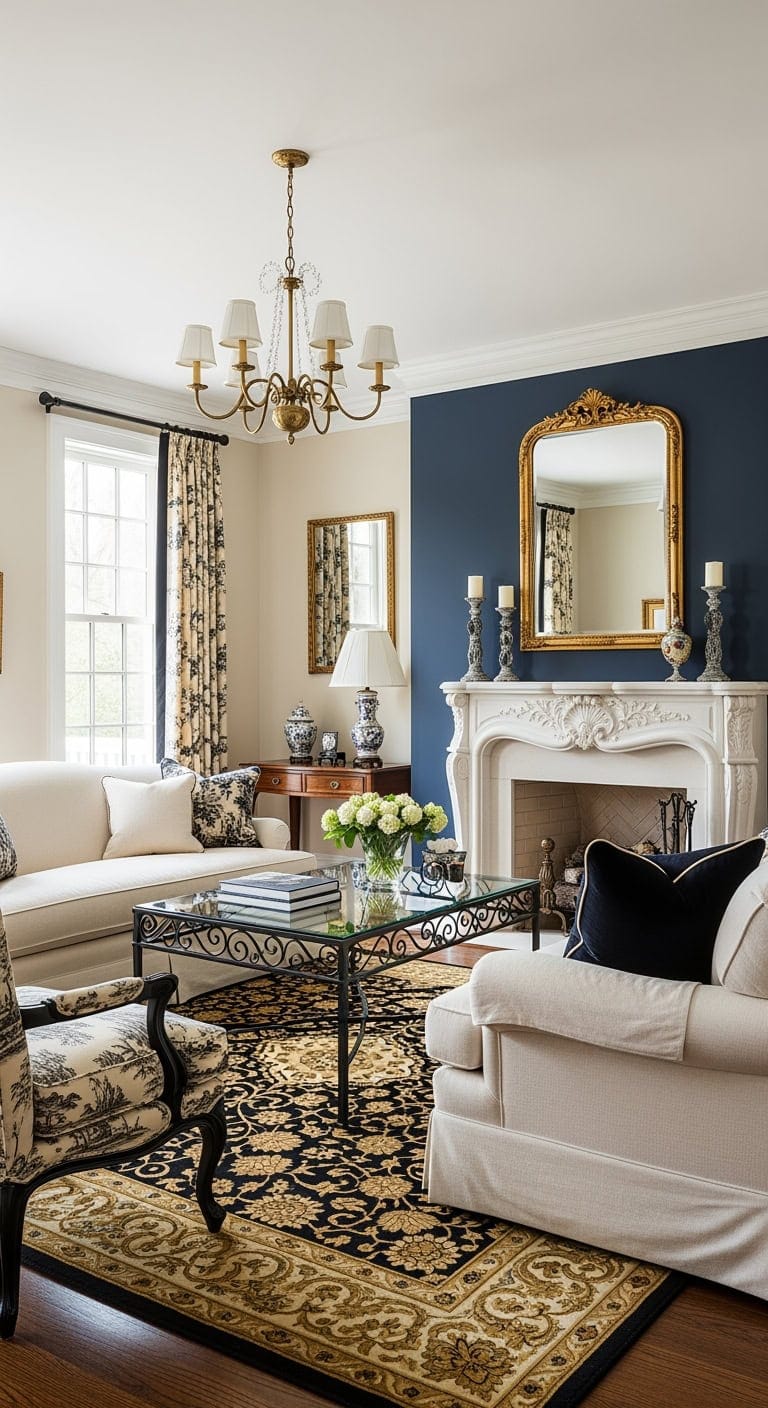 cream toile provincial elegance