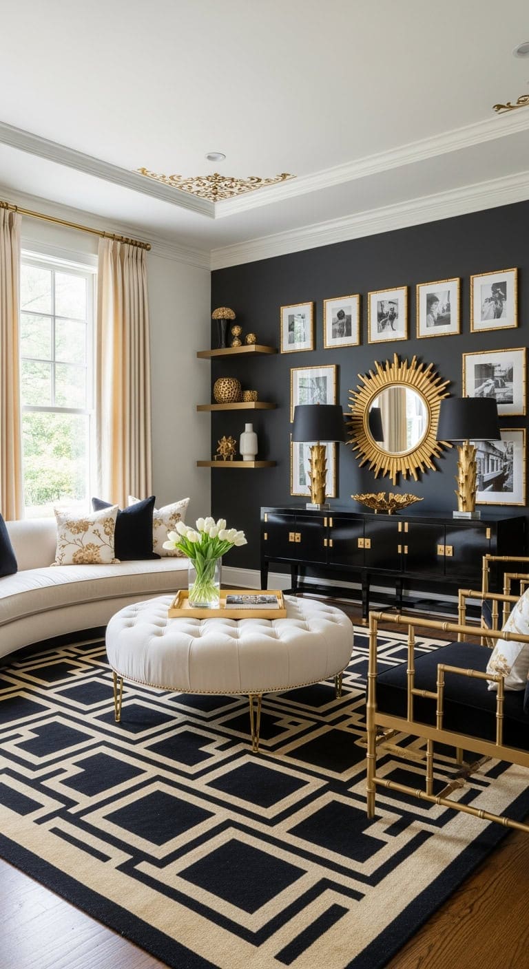 cream velvet glamour with gold