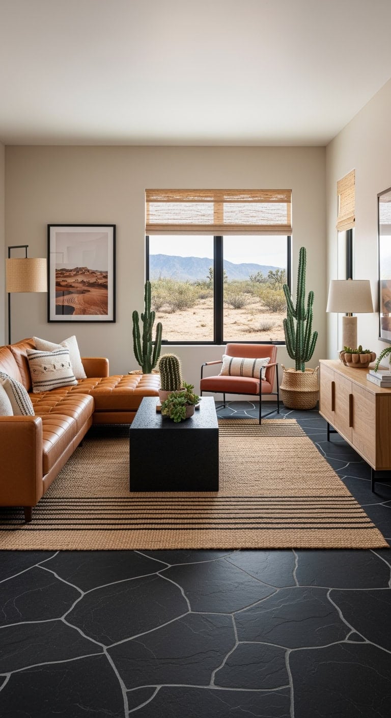 desert modern black lava elegance