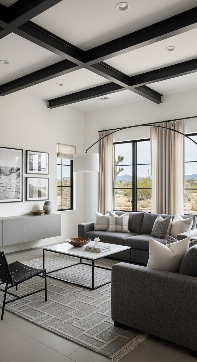 desert modern white stucco