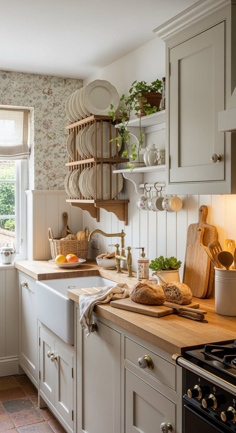 diminutive english plate rack