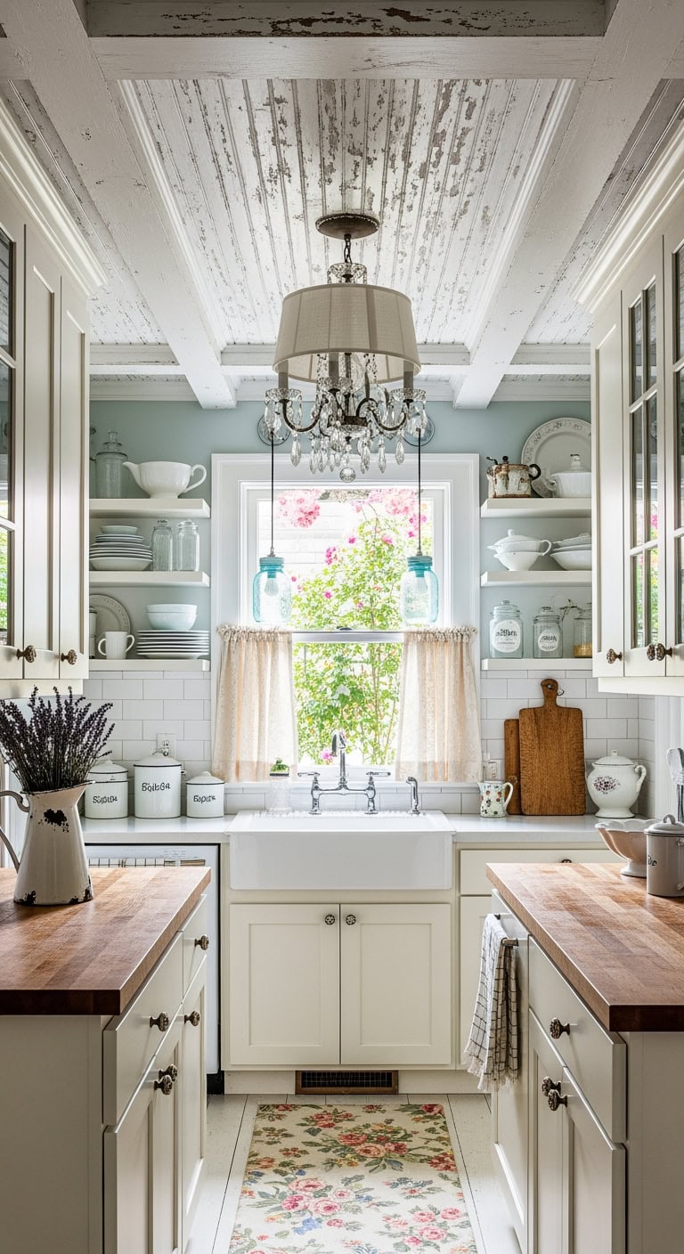 distressed beadboard vintage charm