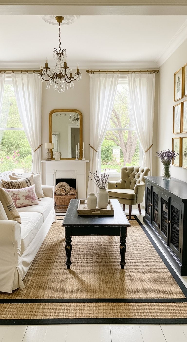 distressed black cabinets with vintage gold