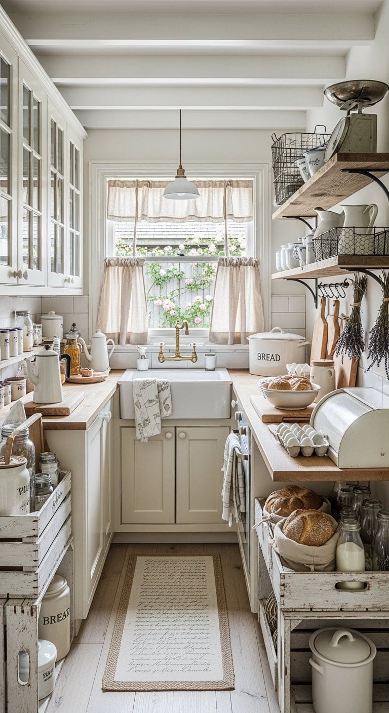 distressed crates morning prep