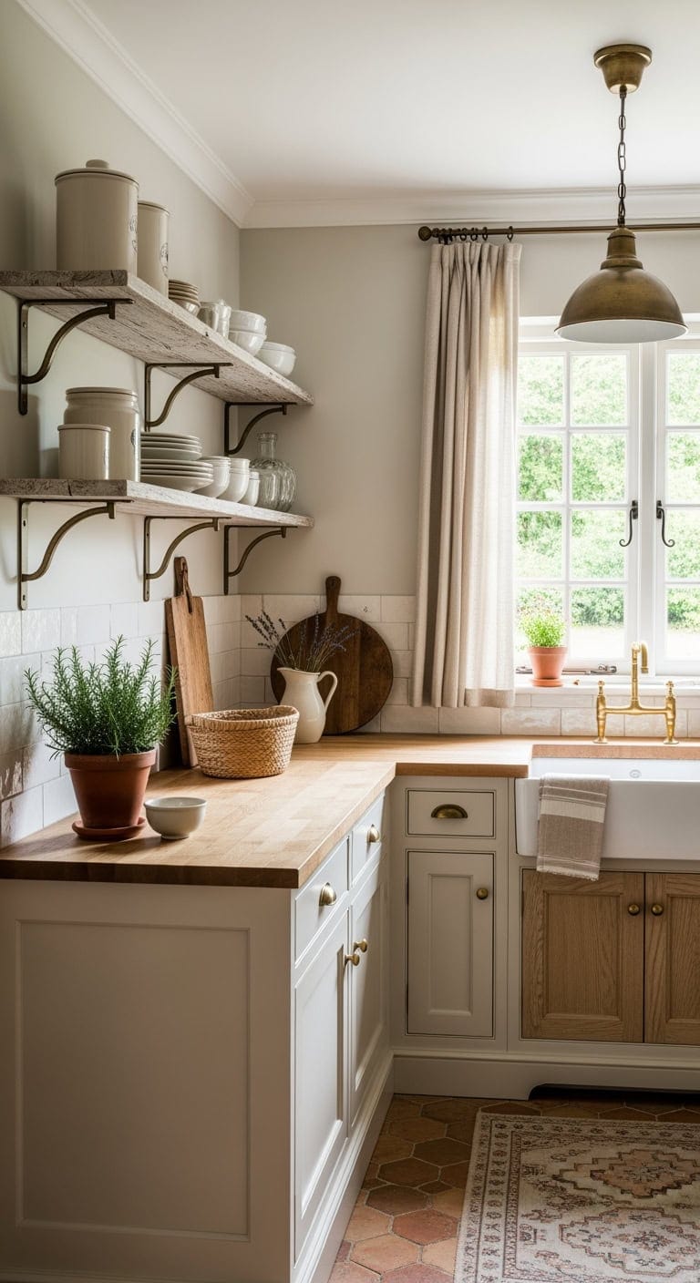 distressed wood french country