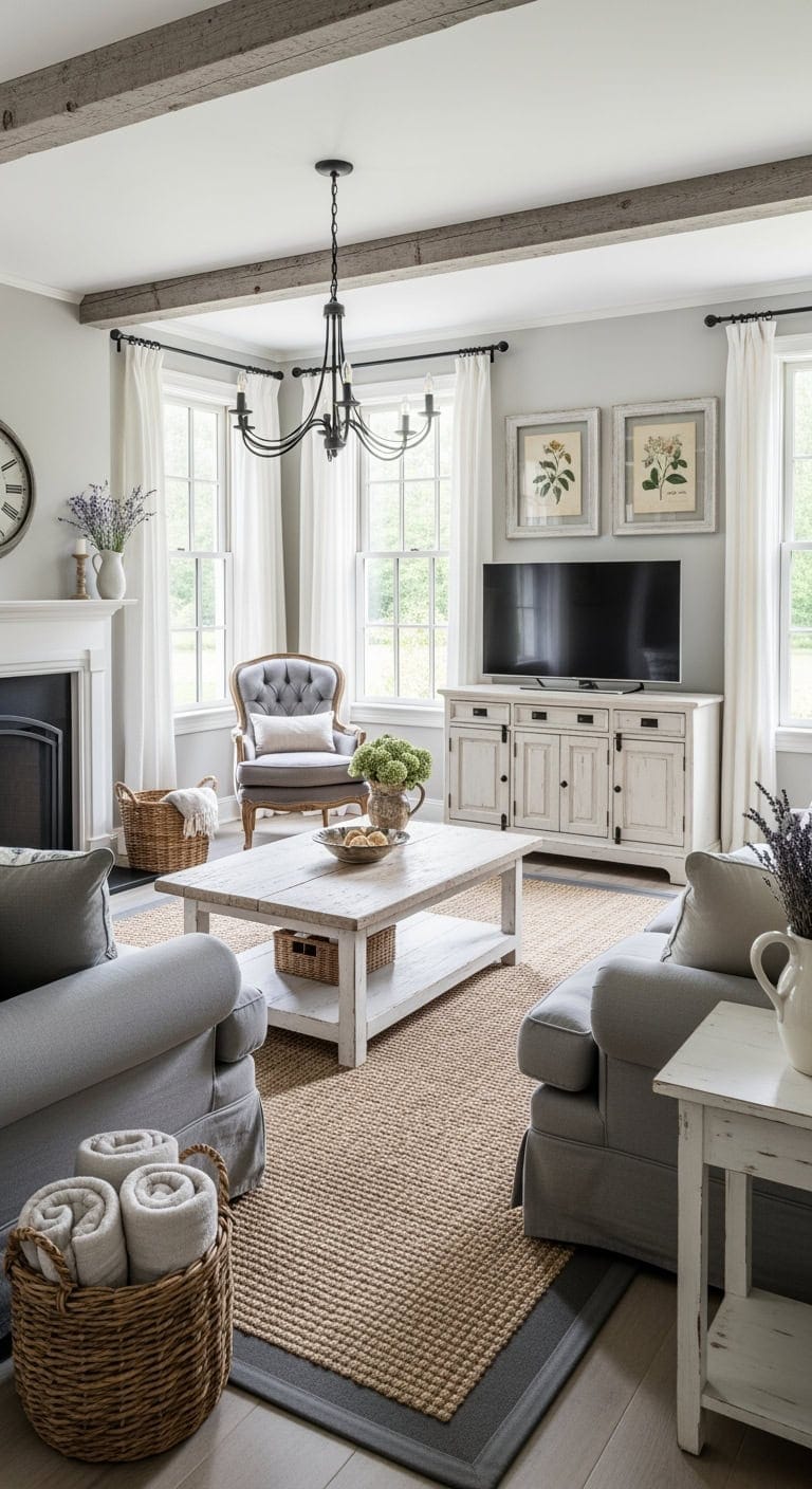 dove grey french farmhouse elegance
