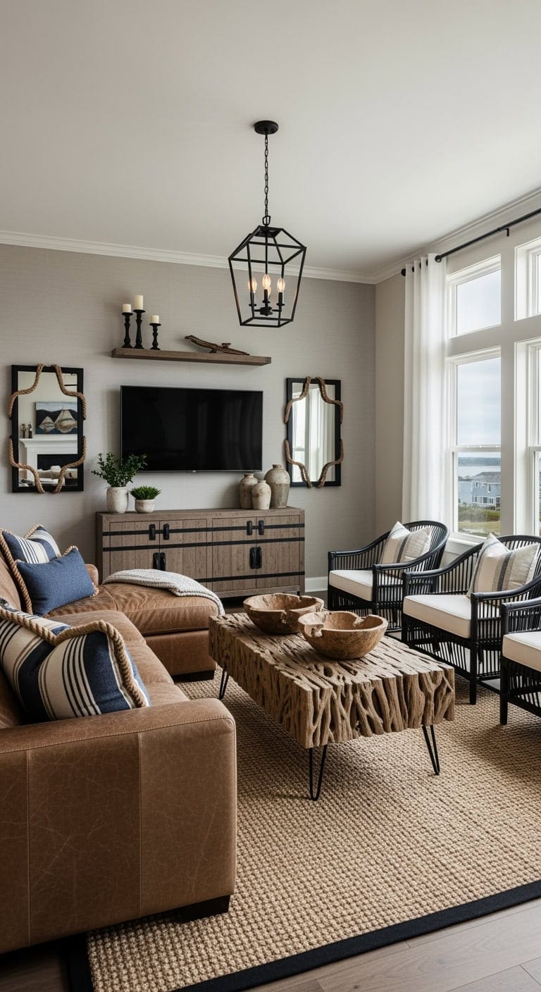 driftwood brown coastal industrial