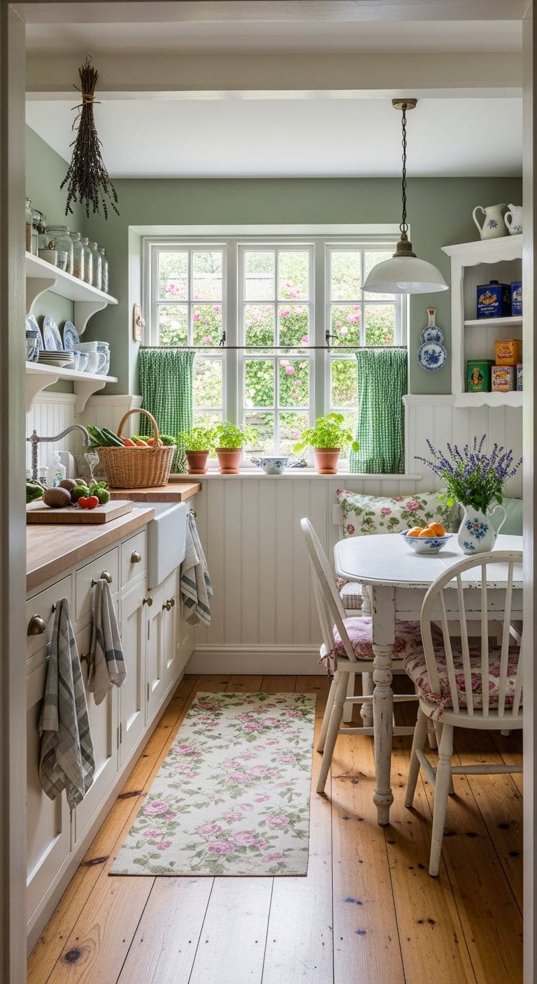 english cottage garden kitchen