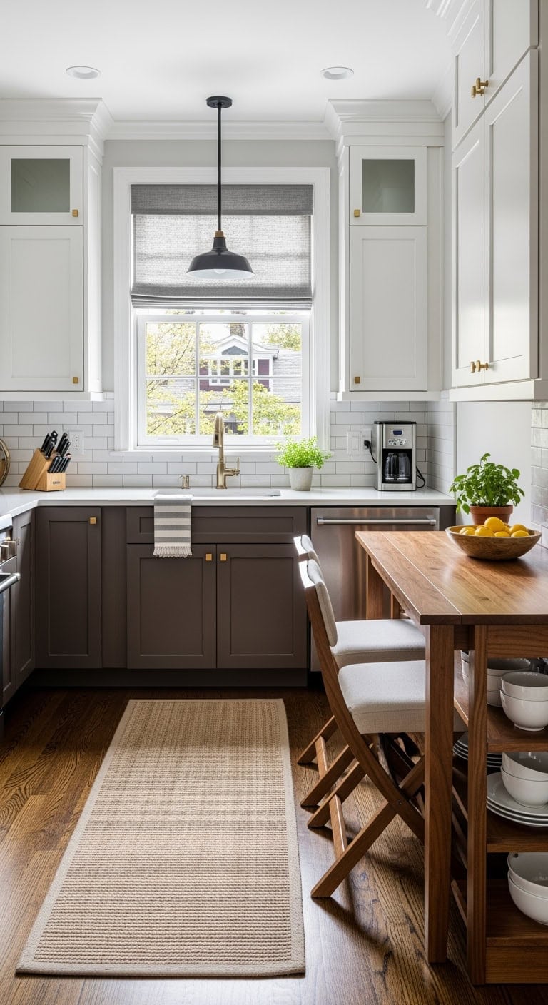 expandable transitional kitchen table