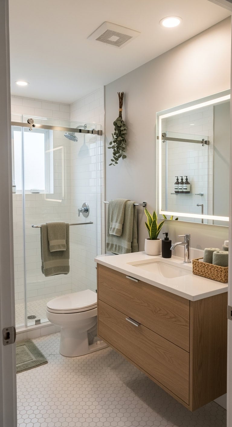 floating vanity frameless glass elegance