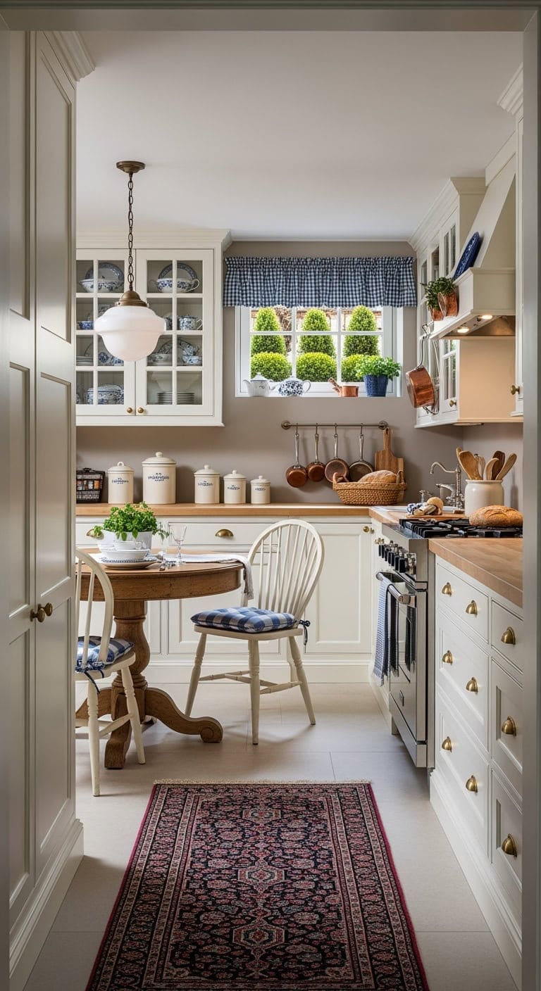 floor to ceiling english inspired cabinetry