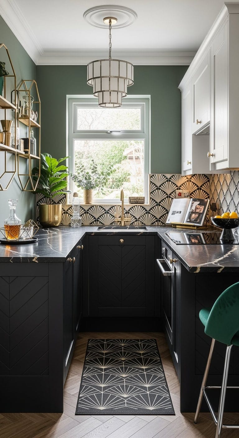 gatsby inspired compact u shaped glamour