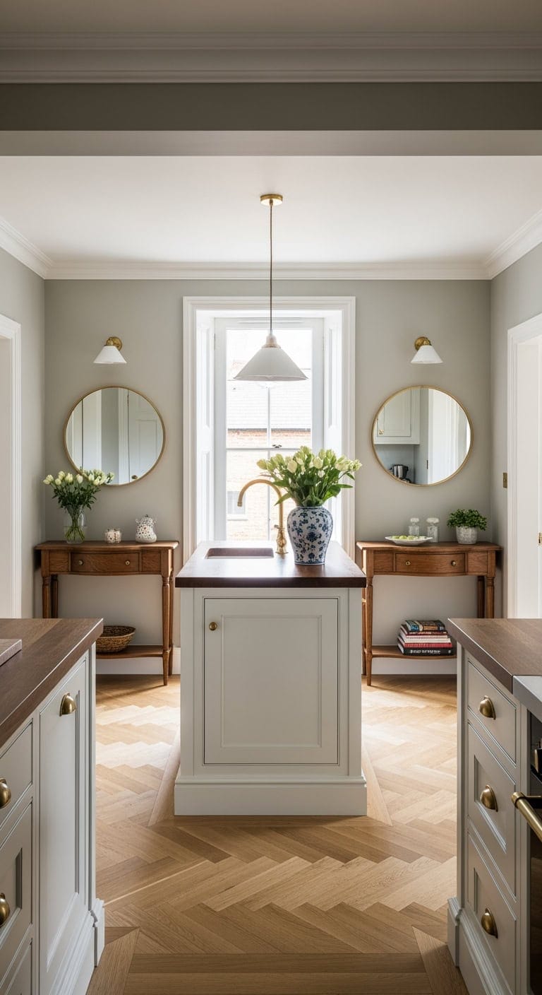 georgian symmetrical elegant entertaining space